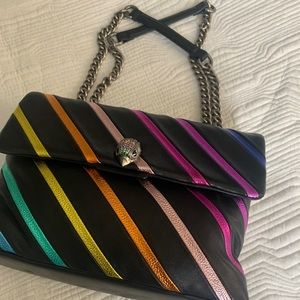 Kurt Geiger large rainbow leather shoulder bag